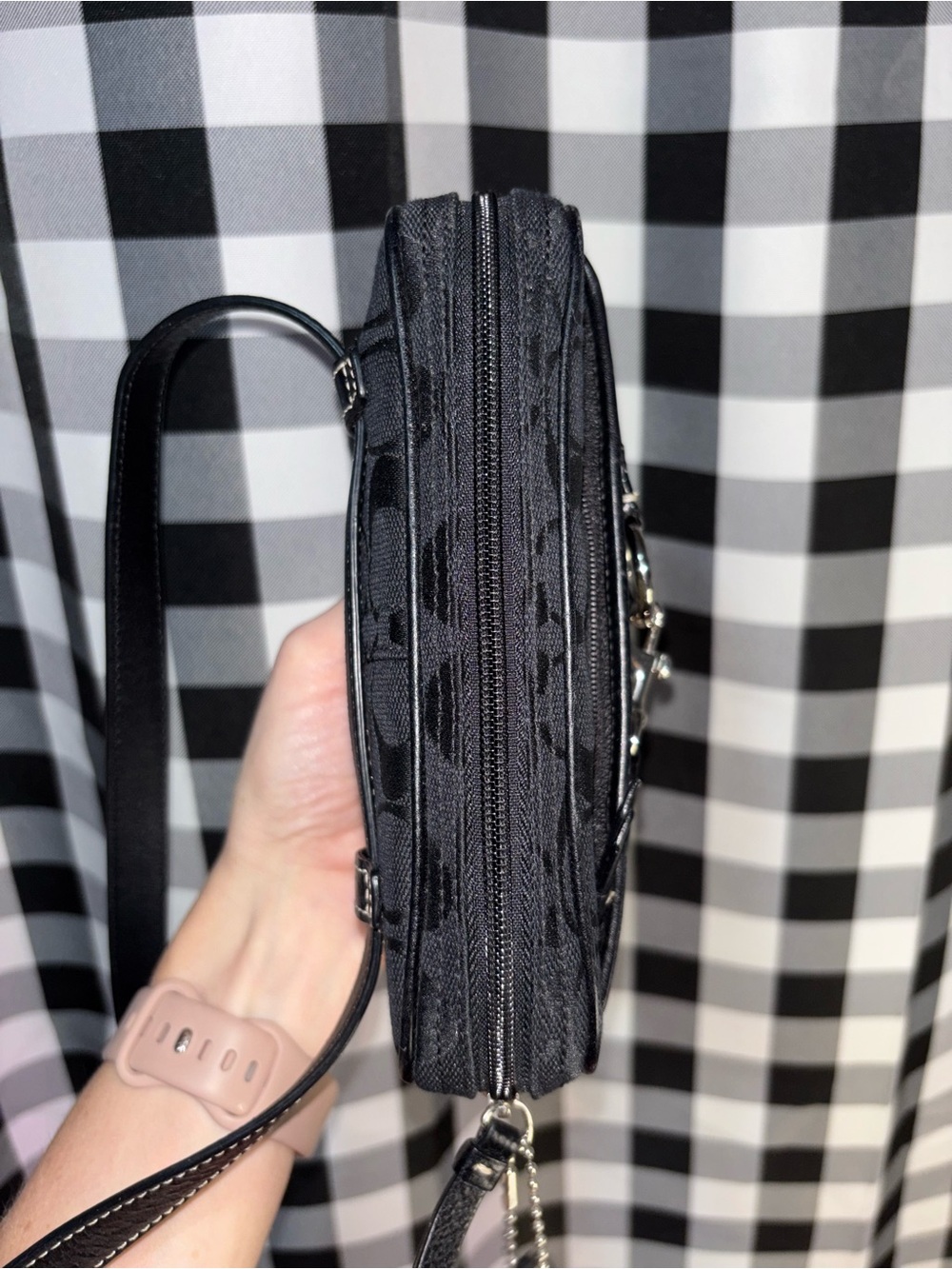 Coach Signature Python Stripe Belt Bag Y2K - Picture 4 of 8